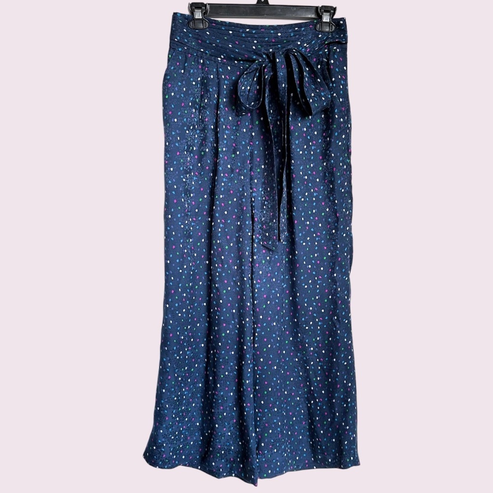 Rebecca Taylor speckle dot wide leg pants